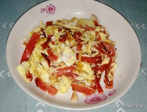 鸡蛋炒火腿肠的做法（火腿肠炒鸡蛋怎么做好吃）(12)