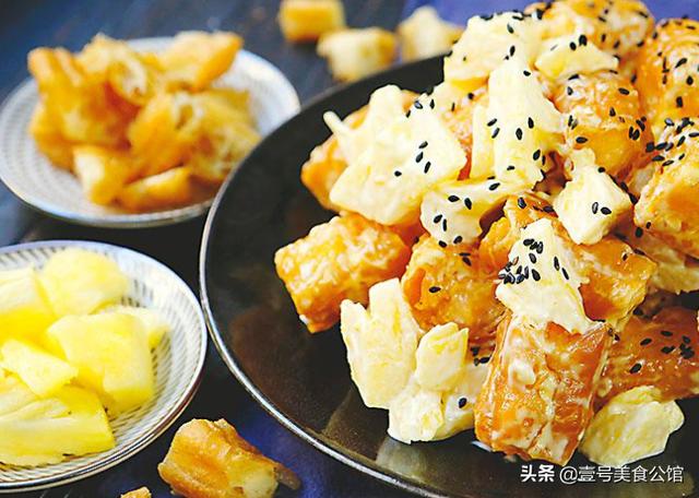 菠萝油条虾的正宗做法（菠萝油条虾怎么做好吃）(1)