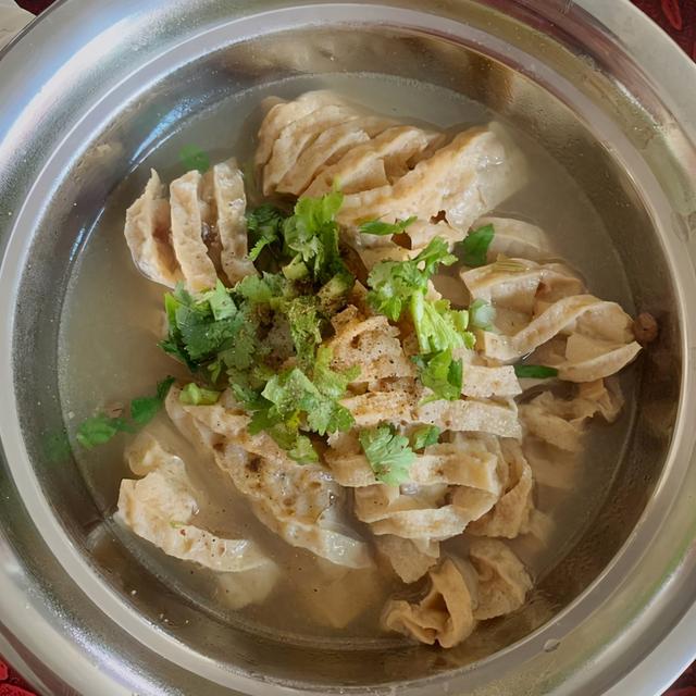 鸡汁豆腐串的做法（街边小吃鸡汁豆腐串的做法与配料）鸡汁豆腐串）(9)