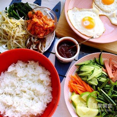 韩式拌饭的配菜有哪些（今日份美食韩式拌饭）(6)