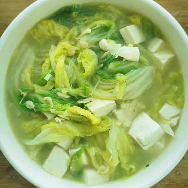 最简单的白菜豆腐汤（清炖白菜豆腐汤最简单做法）(1)