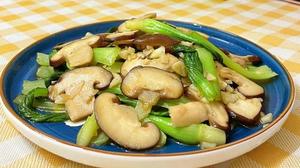 香菇炒上海青的做法