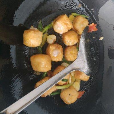 豆腐泡酿虾滑的做法（虾滑煎酿豆泡）(6)